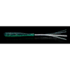 Fish Arrow Flasher Worm 1" SW Soft Plastic Ajing Fishing Lure 09 Kabura Green