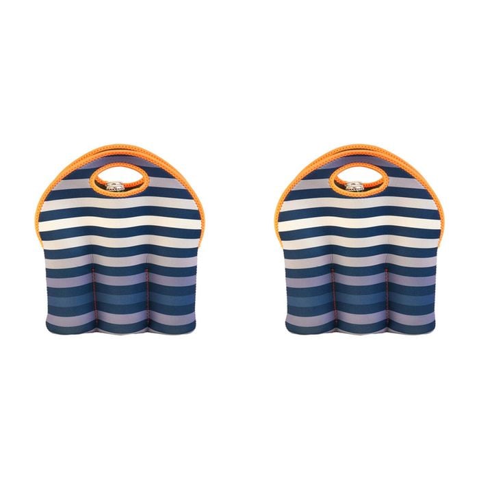 2PK Annabel Trends Neoprene 6-Bottle Carrier Bag 30cm - Gradient Stripe