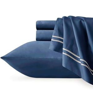 Renee Taylor 1000TC Egyptian Cotton Euro Pillowcase - Indigo