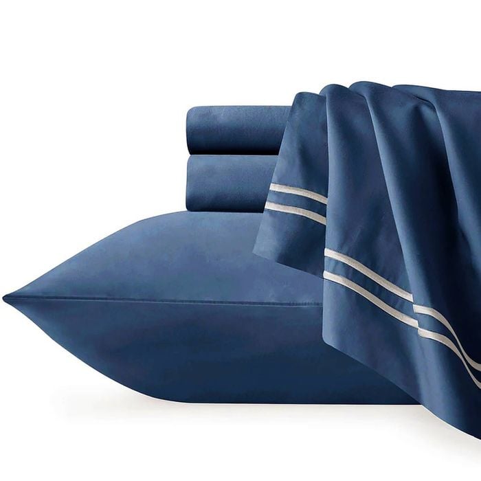 Renee Taylor 1000TC Egyptian Cotton Euro Pillowcase - Indigo