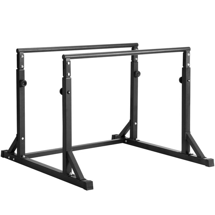 Vevor 363 Kg Capacity Dip Bar Black With Adjustable Height For Strength Training Home Gym