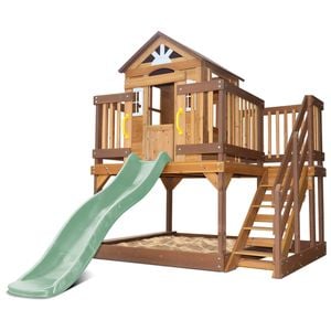 Lifespan Kids Silverton Cubby House With 1.8m Slide (pastel Green)
