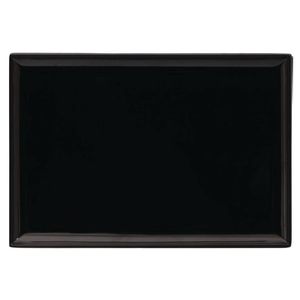 Ryner Rectangle Platter Melamine Black 350x240mm Servingware Tableware