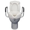 Safety and Mobility Raised Toilet Seat with Armrest 10cm