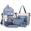 5PCS Backpack Schoolbag Set Multipurpose Travel Bag Shoulder Bag Series01