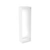 Lugna 2048 x 600 x 380mm White Single Hangrail Storage Cabinet
