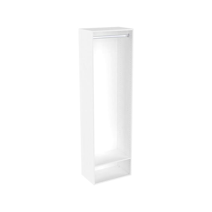 Lugna 2048 x 600 x 380mm White Single Hangrail Storage Cabinet