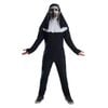 The Nun Halloween Costume for Adults Horror Movie Outfit with Mask Hood and Headpiece, Extra large