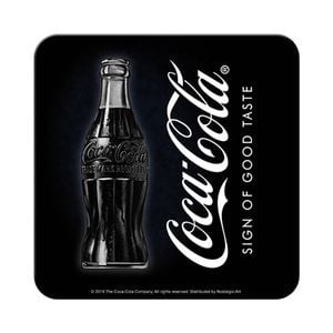 Nostalgic Art Metal Square Drinks Coaster Coca Cola Sign of Good Taste 9x9cm