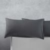 Accessorize Bedroom Collection 50cm x 90cm Charcoal King Cotton Polyester 2 Pack Pillowcases