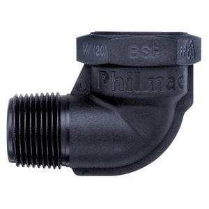 Marley Philmac 1" Black Mi/Fi Threaded Elbow