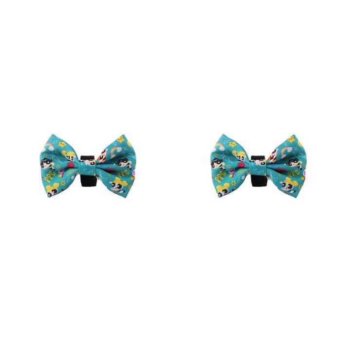 2x The Stubby Club Powerpuff Girls Dress Up Accessory Pet Dog Bowtie/Ribbon Neck