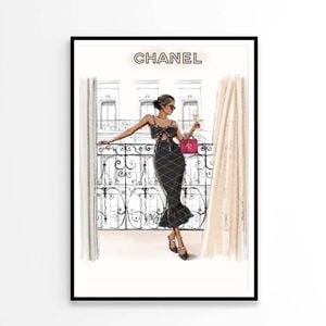 Luxury Fashion Store with Black Lady   Print 100% Australian Made 90 x 120cm   (Poster)