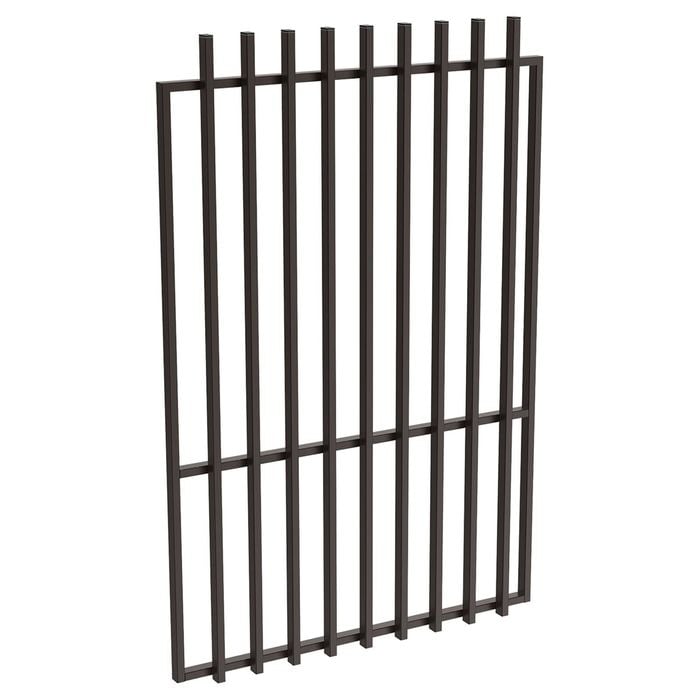 ProtectorAl 800 - 1200 x 1800mm Black Satin Aluminium Batten Pool Gate