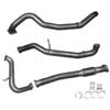 Ignite Exhausts Turbo Back for Nissan GU Patrol 3L Coil Spring Ute 3" No Cat With Pipe Raw Aluminised Steel