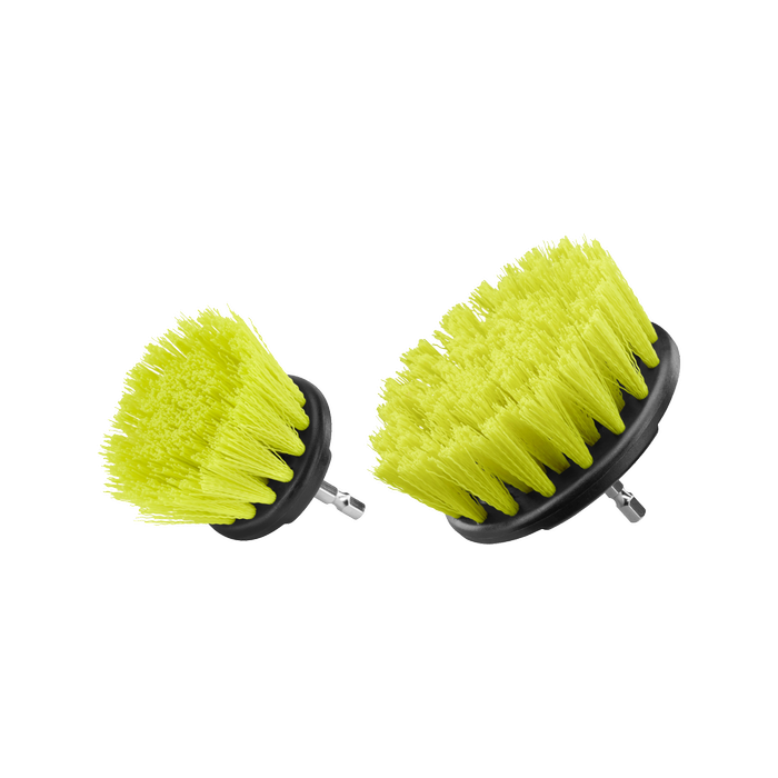 Ryobi 2 Piece Medium Bristle Drill Brush Set