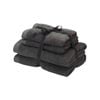 4 Pack - Luxury Egyptian Cotton BathTowel and Guest Towel Set - 2pcs 30x50 - 2pcs 67x130 - Dark Grey