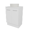 New England Joinery 600mm King SilkSurface Top Floor Standing Vanity
