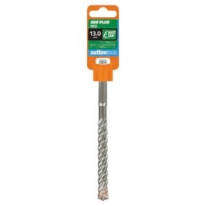 Sutton Tools 13 x 160mm 4 Cut SDS Plus Masonry Drill Bit