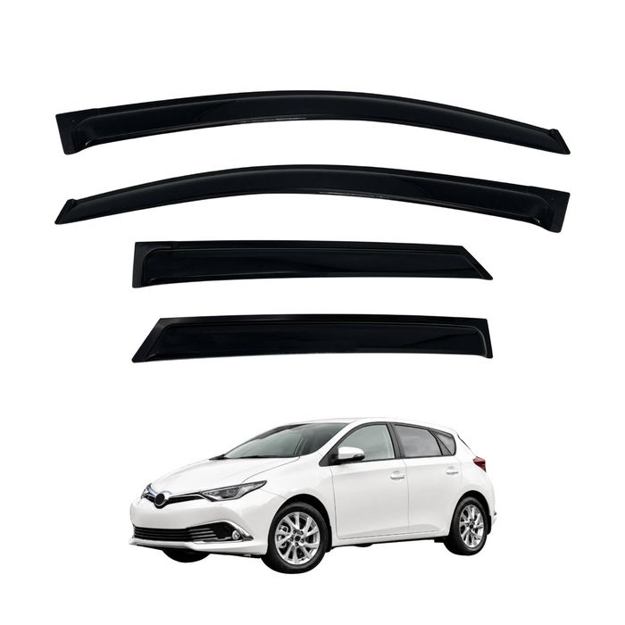 AUSGO Luxury Weather Shields for Toyota Corolla Hatch 2012-2018 Weathershields Window Visors Wind Deflectors