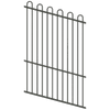 ProtectorAl 0350-1200W x 1800H Woodland Grey Loop Top Pool Fence Panel Raked Up to 15º