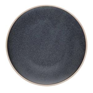 Olympia Anello Stoneware Raw Edge Plates Ink Black 285mm Pack of 4