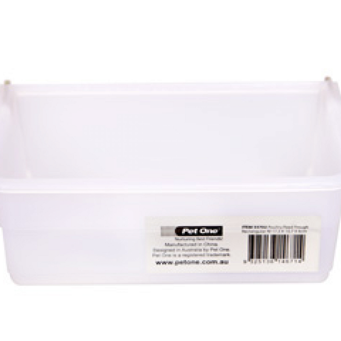 Avi One Poultry Feed Trough Rectangular L 23.3 X 12.5 X 7.7cm (55703)