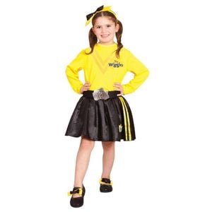 The Wiggles Yellow Headband and Shoe Bows for Kids Halloween Costume Set Accessory, CHILD