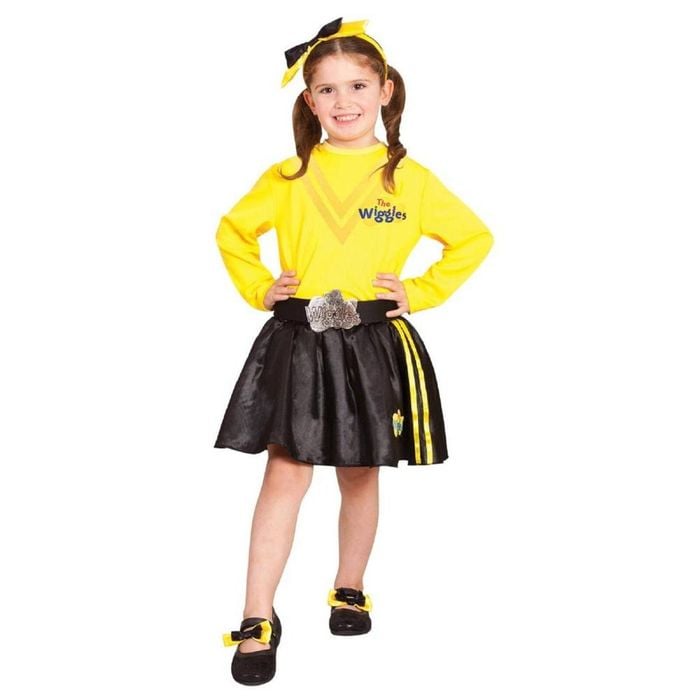 The Wiggles Yellow Headband and Shoe Bows for Kids Halloween Costume Set Accessory, CHILD