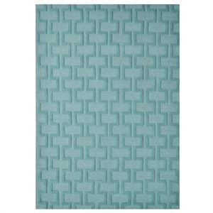 Handmade Contemporary Wool Rug-Balmoral 6391-Cashmere Blue-110x160cm