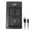 USB Dual Charger for Fujifilm Fuji Camera NP-W126S NP-W126 X-T100 X-T20  X-S10 X-Pro2 Battery