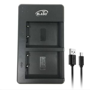USB Dual Charger for Fujifilm Fuji Camera NP-W126S NP-W126 X-T100 X-T20  X-S10 X-Pro2 Battery
