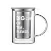 BUYDEEM Teapot Tea Cup With Drain Basket Separation Filter High Borosilicate Glass 500ml CD1002