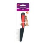 Paws & Claws Grooming Comb 18cm Black & Red