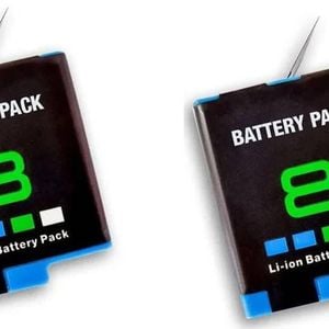 2 Pack | Gopro Compatible Ahdbt801 Battery For Go Pro Hero 8 Hero 7 Hero 6 Hero 5 Ahdbt-801