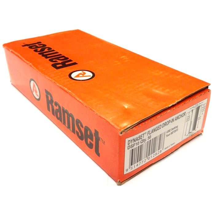 Ramset M10 Dynaset Flanged Drop In Anchor - 50 Pack