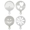 Baccarat Barista Brillante Set Of 4 Coffee Stencils