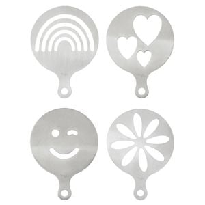 Baccarat Barista Brillante Set Of 4 Coffee Stencils