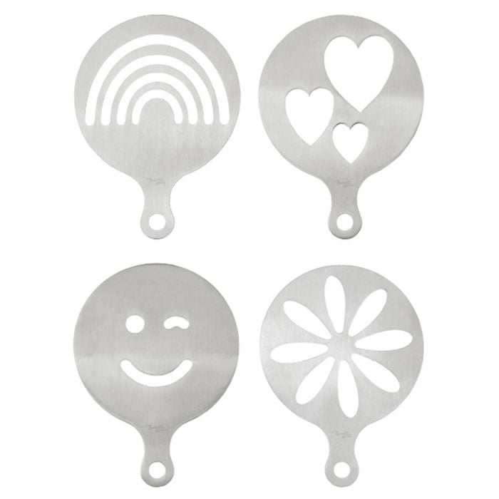 Baccarat Barista Brillante Set Of 4 Coffee Stencils