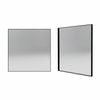 Forme 750mm Black Square Framed Mirror