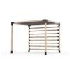 Toja 2.44 x 3.05m Grid Pergola Kit W/ Post Wall & Shade