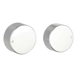 Mondella Chrome Resonance 1/4 Turn Textured Handle Wall Top Assembly