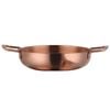 Anygleam Rose Gold Stainless Steel Stock Pot Single Layer Soup Noodle Hotpot Without Lid for Home Kitchen Restaurant