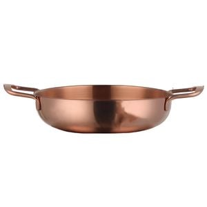 Anygleam Rose Gold Stainless Steel Stock Pot Single Layer Soup Noodle Hotpot Without Lid for Home Kitchen Restaurant