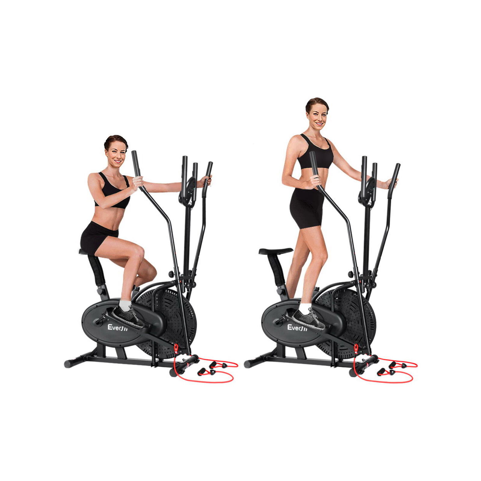 Everfit Exercise Bike Cross Trainer Bicycle Bunnings Australia