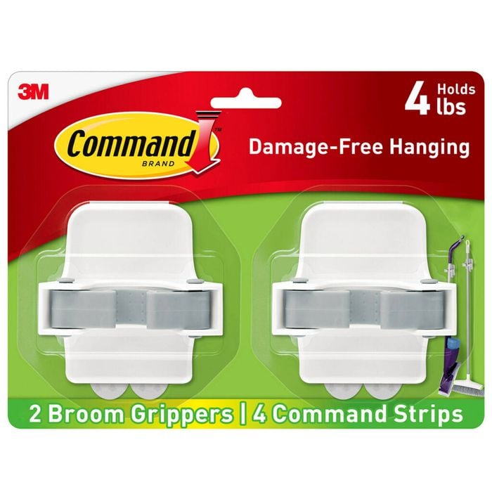 Command 1.8kg Broom Gripper - 2 Pack