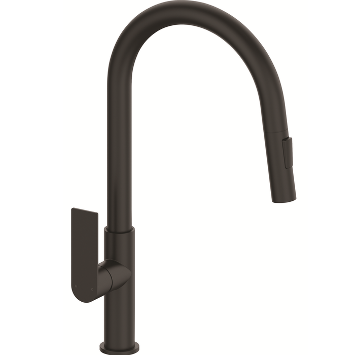 Mondella Black Matte Rococo Pull Down Sink Mixer WELS 5 Star 6L/min