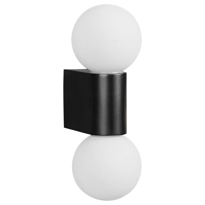 Brilliant Black Matt Starlet Double Wall Vanity Light