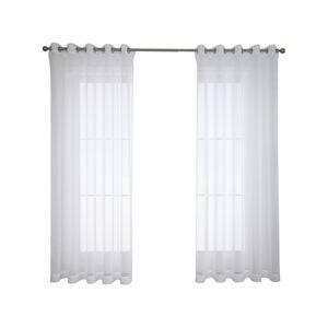 Windoware 180 x 223cm White Misty Eyelet Sheer Curtain - 1 Pack