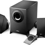 Edifier M1360 2.1 Multimedia Speakers - 3.5mm AUX/4INCH Subwoofer/Remote/RCA Remote Control input Black (LS) - Speakers